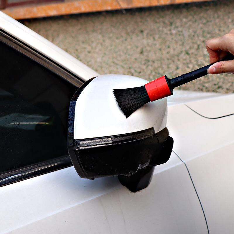 5 st Biltvättborste Kit Automotive Detaljborstar För Bilinteriör Detaljborstset Fälgrengöringsborste Plast