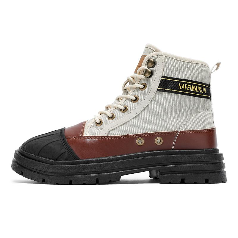 Горячая Распродажа Модные Черные Ботинки Мужские 2024 Дизайнерские Кожаные Ботильоны — фото 9