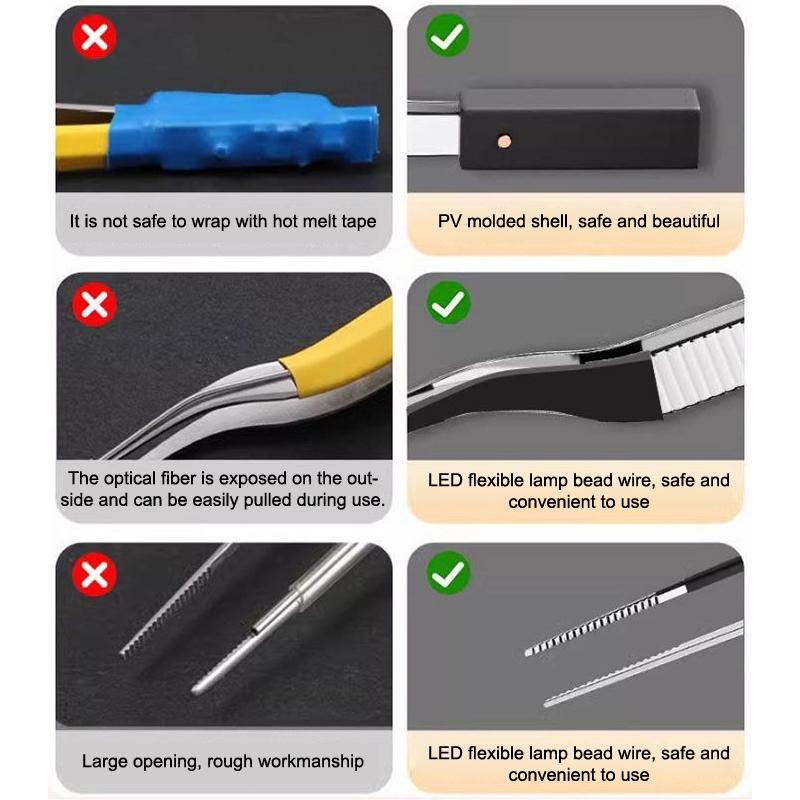 Kinder Ohrlöffel Leuchtende Ohrenschmalzpinzette Fortschrittliches Visuelles Zerumen Ohrstäbchen Haken Aufladen Ohrschaben Pro Reinigungswerkzeug