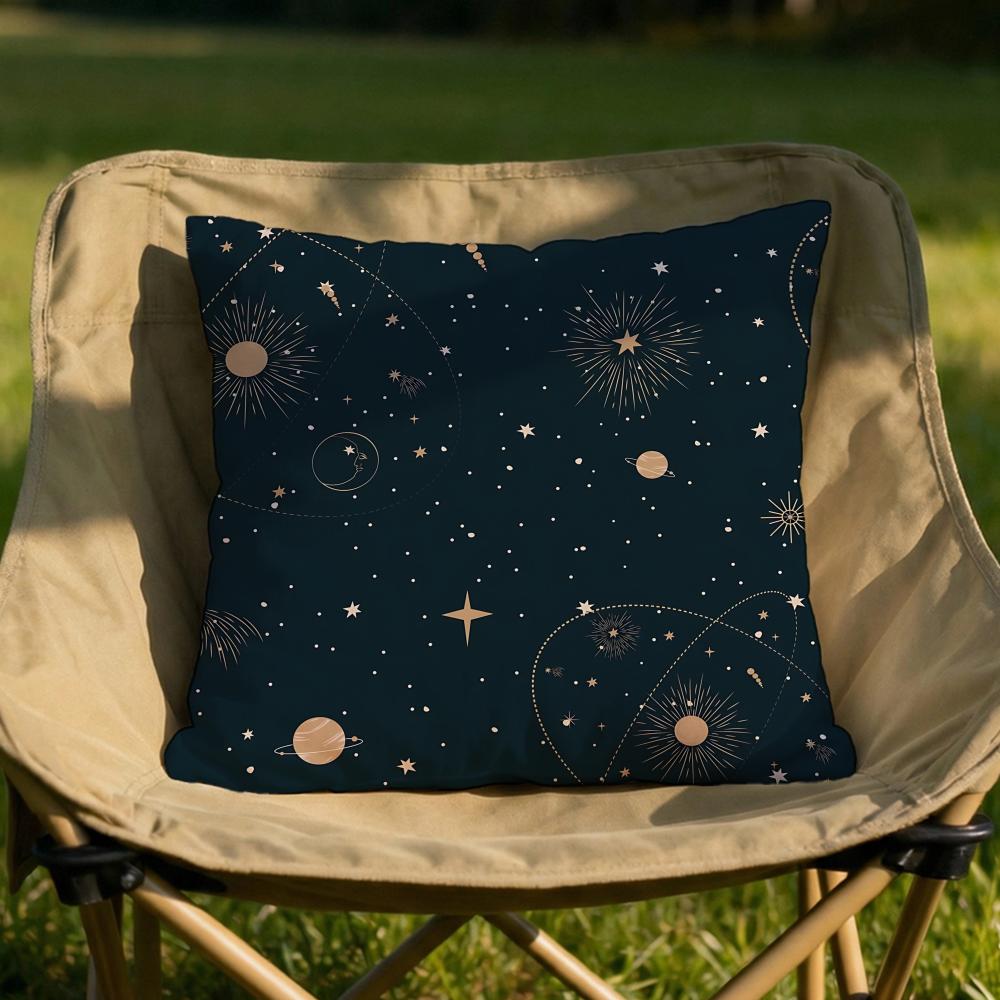 mysterious constellation pattern Cushion Cover Soft Reversible Durable Pillow Cover for Home Car Daily Comfort