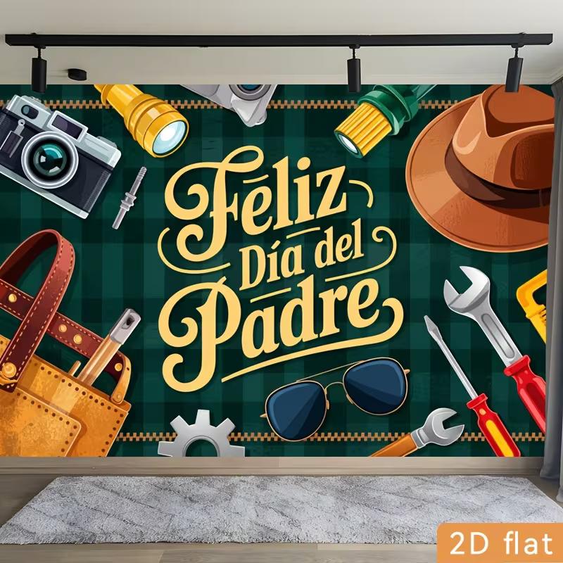 D Spanish Father's Day Photography Background