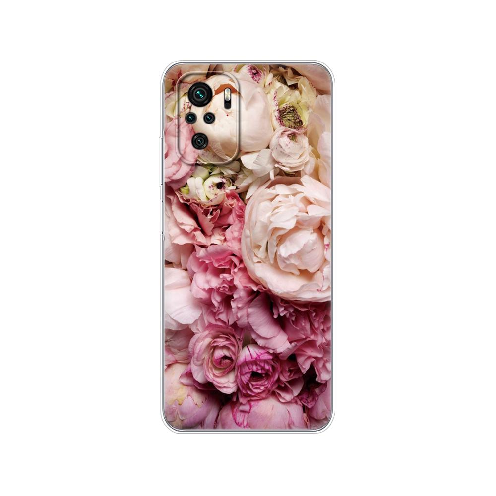 For Xiaomi Redmi Note 10 10S Case 4G 5G Silicon Soft Tpu Back On Redmi Note 10 Pro Global Phone Cover Note10 S Bumper Etui Funda