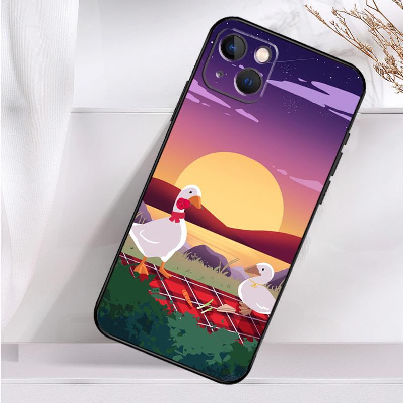 Cartoon Funny Goose Shockproof Case For iPhone 17 16 15 14 11 Pro Max Plus 12 13 Mini 16e 17 Air Phone Cover