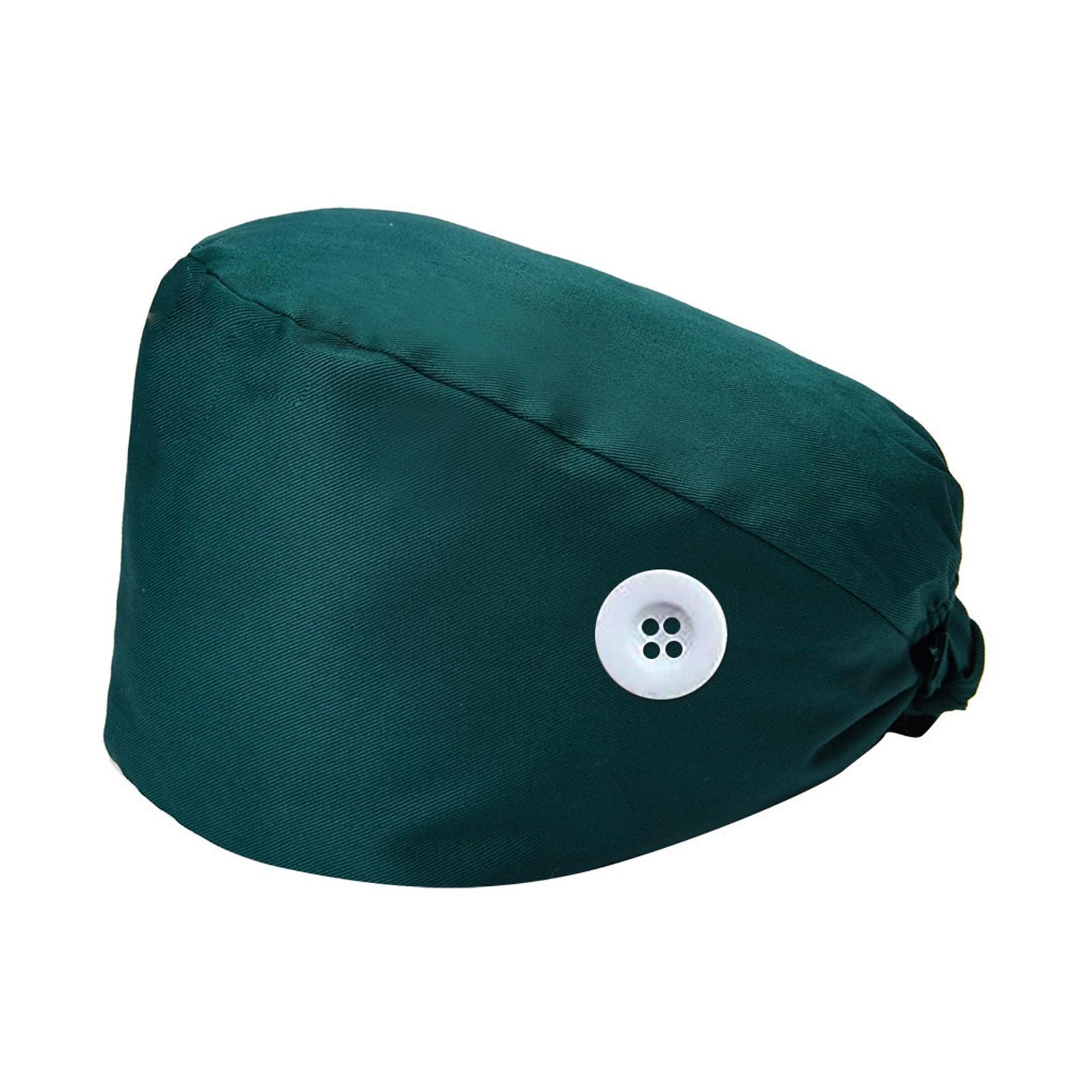 

(SU)Скраб-шапочка с пуговицами Пышная шапка с повязкой для женщин и мужчин One size