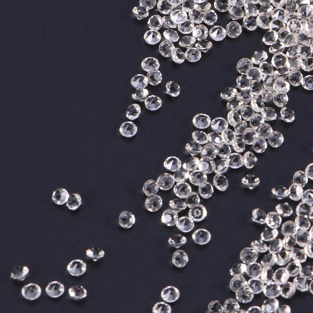 1000 Stück 3 mm Acryl-Strasssteine Leuchtende Farbe Bastelkristall für Nagelspitze Handyhülle Hochzeitsfeier DIY Vasenfüller Kunsthandwerk