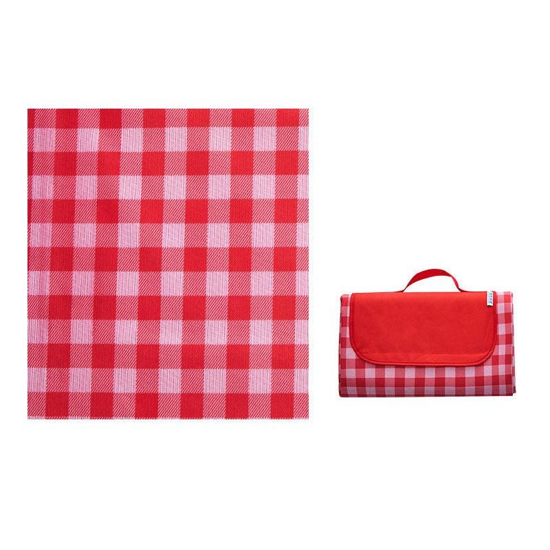 Thickened Picnic Mat, Spring Outing Picnic Mat, Outdoor Waterproof Folding Oxford Cloth Grid Outdoor Outing Moisture-proof Mat Wholesale