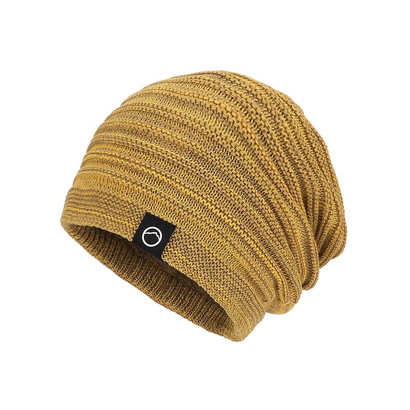 Winter velvet warm ear protection big head circumference versatile knitted hat women