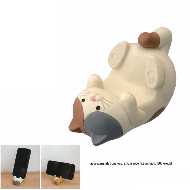 Multifunctional Resin Phone and Glasses Holder, Creative Office Pen Storage