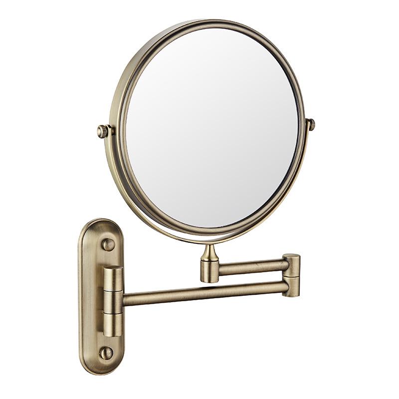 Kailer Wall-Mounted Double-Sided Rotating Telescopic Bathroom Vanity Mirror