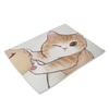 Cartoon Cat Placemat Cotton Linen Table Mat Kawaii Cats Animal Pattern Place Mats For Children Kids Kitchen Dinning Coaster Pad