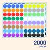 2000 Pieces, 1 inch - Colored Dot Circle Stickers, Garage Yard Sale Price Labels, Color Coding Round Sticker Dots - 16 Assorted Colors