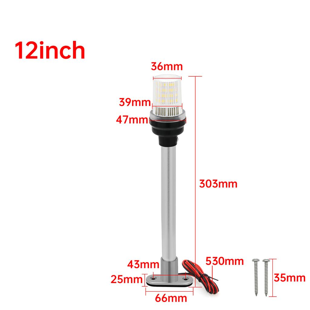 NEW Fold Down 360 Degree LED Boat Navigation Light for Yacht Marine Anchor Light 12~24 V Sailing Signal Light Boat Accessories