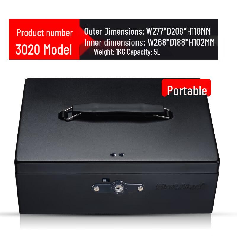 GUARDA Portable Steel Security Box with Key Lock