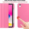 Three-Fold PU Case Pencil Holder for iPad Air 11-Inch 7th/6th Generation 2025/2024 Air 5th/4th 10.9-Inch 2022/2020