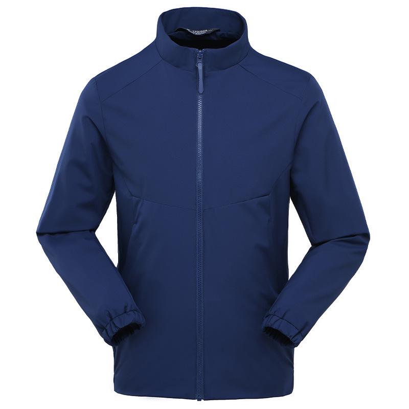 Custom Logo Stand Collar Business Windbreaker Jacket - Spring/Autumn Embroidered Team Uniform