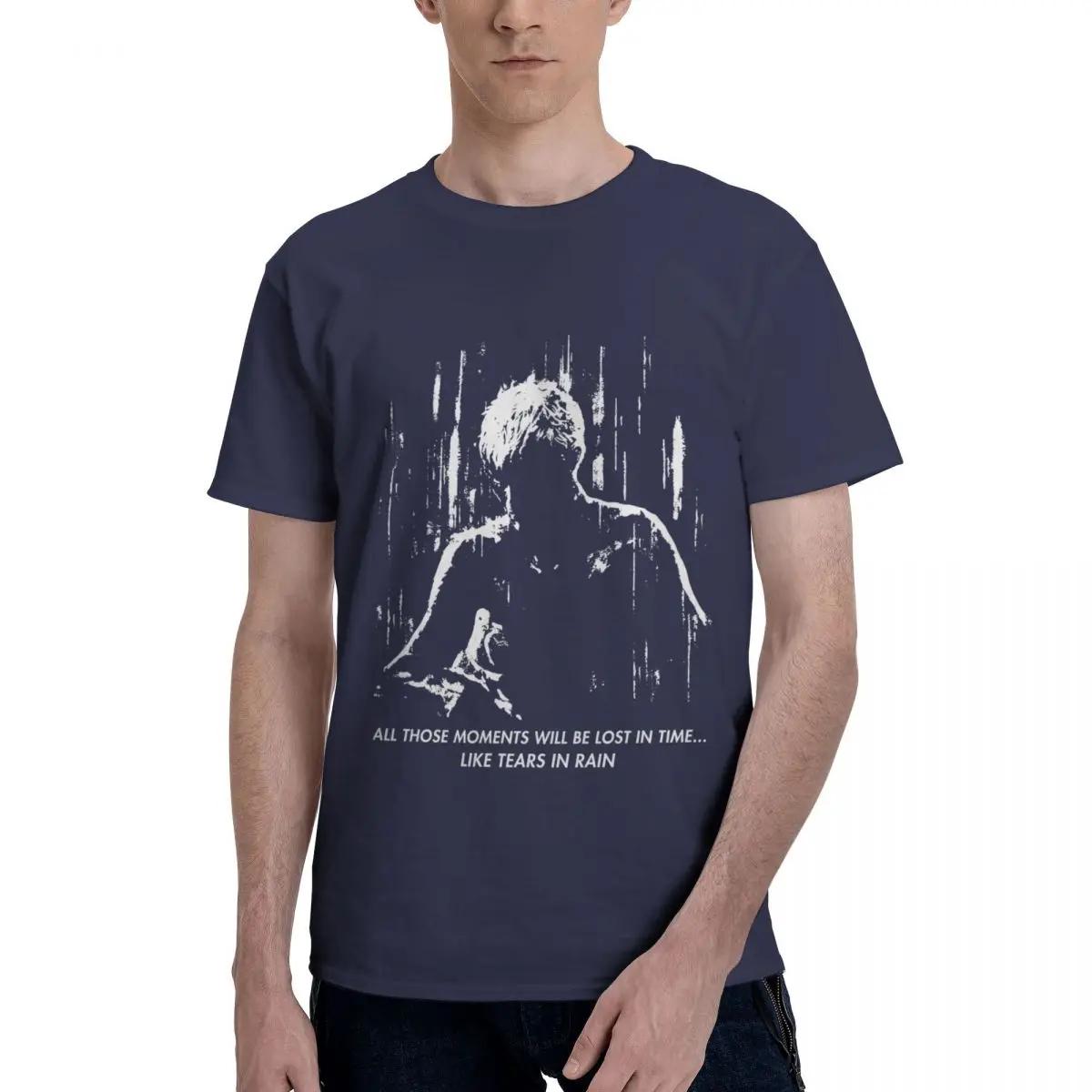 

Blade Runner Like Tears In Rain T Shirt for Men Women Round Neck Oversized Graphic T Shirts Funny Tee Short Sleeve Summer 4XL