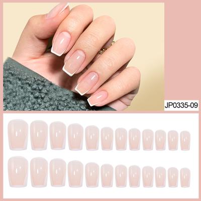 New French Wearable Manicure Finished Soft Nail Fake Nail Nail Nail Patch Nail Patch Removable Nail