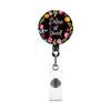 Retractable Badge Holder with Metal Clip Rotating ABS Badge Holder for Student Teacher Doctor Nurse Badge Holder