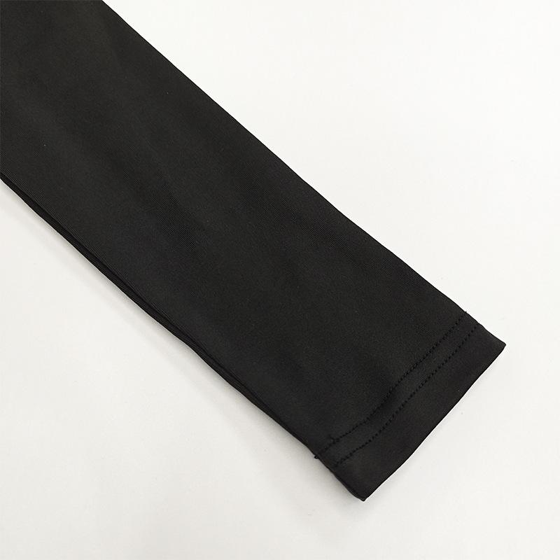 Women's Neckline Long-sleeved Crop Top Slim-fit Trouser Skirt Suit