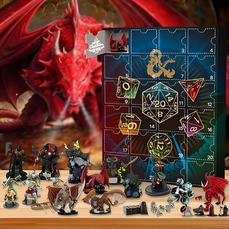 Dragons And Dungeons 24 Gifts Advent Calendar Blind Box Toy Figures Decorative