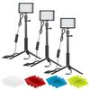 Tri-Color Square LED Color-Changing Fill Light for Photography & Live Streaming
