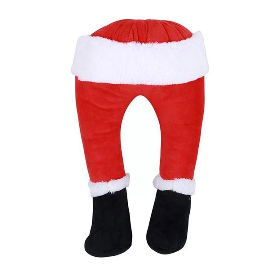 Santa Claus Legs Stuffed Santa Legs Ornament for Christmas Tree Front Door Decor