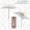 Foldable garden parasol, rectangular beach umbrella, water-repellent and UV-resistant for beach, balcony, terrace and garden