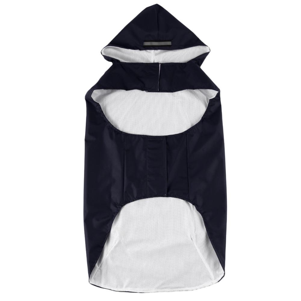 Reflective Large Breed Dog Rain Poncho - Waterproof & Windproof Hooded Raincoat
