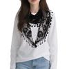 Any Occasion Scarf Fashionable Neckerchief Hollow Rose Scarf Lace Scarf
