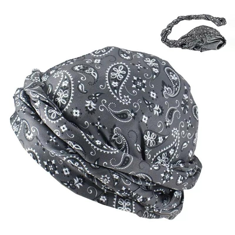 Men Women Paisley Print Headscarf Pirate Hat Outdoor Sport Cycling Bandana Sweat Absorbant Muslim Turban Bohe Style Head Wrap