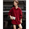 Demana Women's Warm Lace Patchwork Hooded Sweatshirt