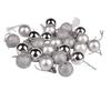 24PCS 3cm Christmas Ornaments Plastic Glossy Matte, Chrome Ball Decor for Xmas Tree Holiday
