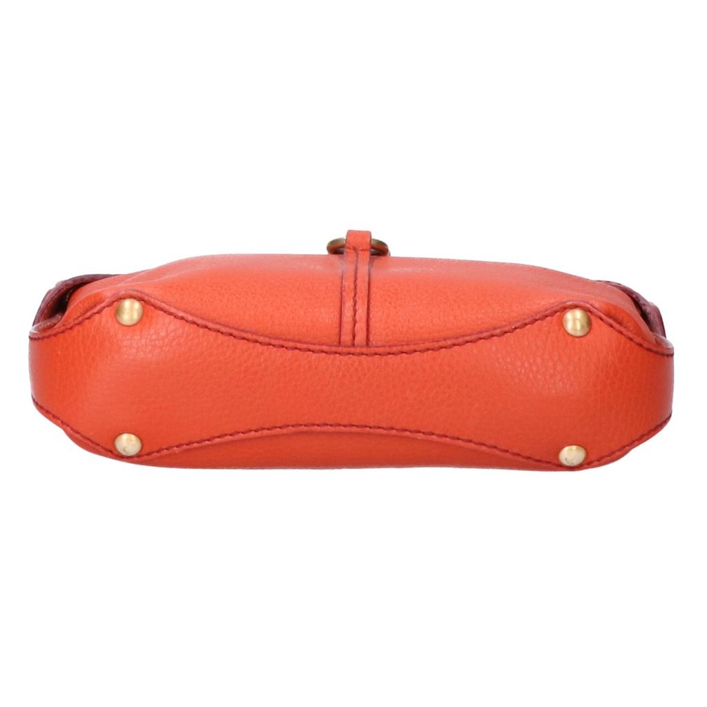 Salvatore Ferragamo [Excellent Condition] AU-21 6822 Gancini Leather One Shoulder bag OrangeUsed