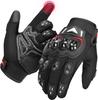 KEMIMOTO Motorcycle Smartphone Impact Size L Gloves, Summer, Mesh, Breathable, Lightweight, Compatible, Anti-Slip, Resistant, Protective,