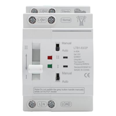 Double Power Automatic Transfer Switch DIN Rail ATS Mini Generator Changeover Switch 32A