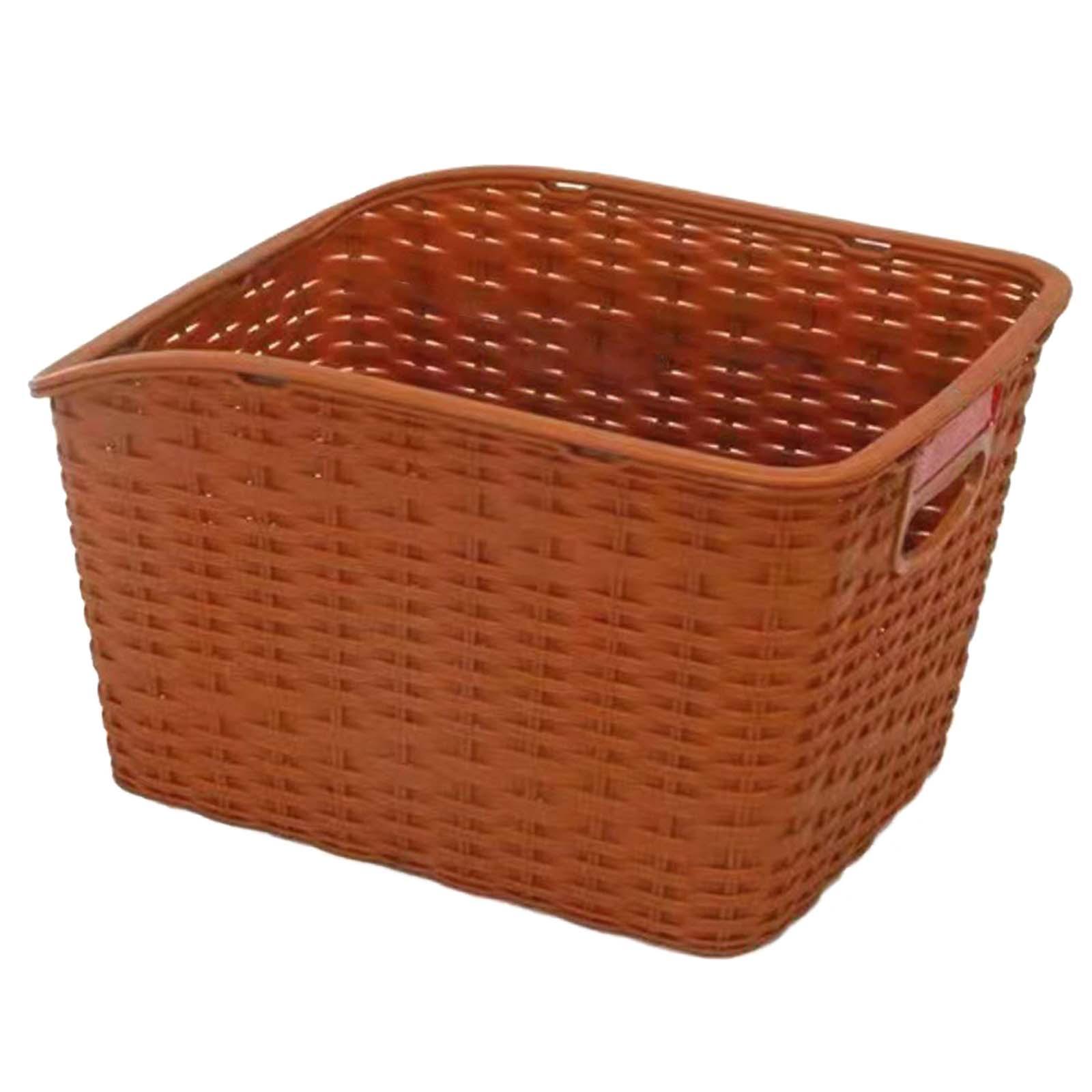 

Rear Bike Basket Mountain Bike Storage Basket for Shopping Road Bike Outdoor коричневый