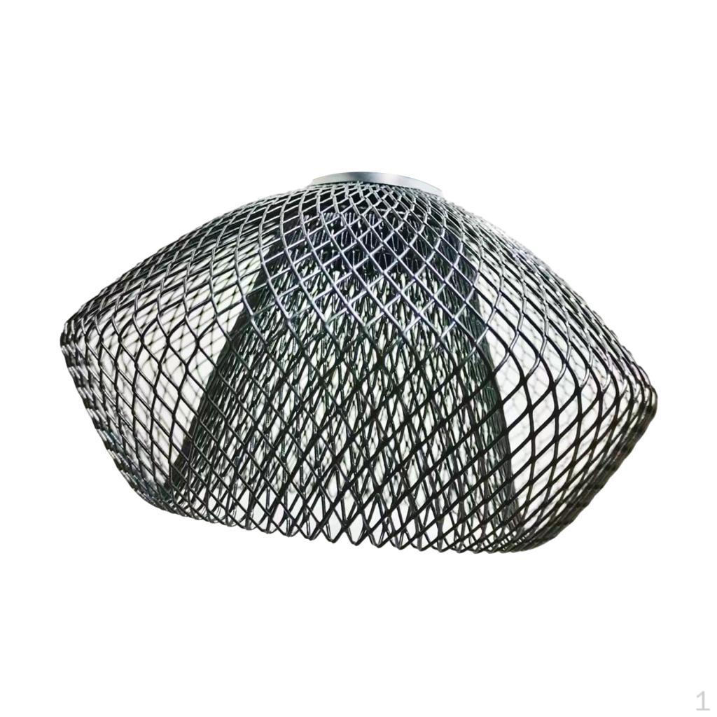 Iron Wire Lampshade Bulb Guard Dome Lamp Shade Bedside Table Hollow Basket Metal Mesh