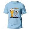 Fashion Men's T Shirt Skeleton Enjoying FRIDAY Beer Day Tees Funny Finally Friday for Drink Lover Male Clothes Short Sleeve Tops