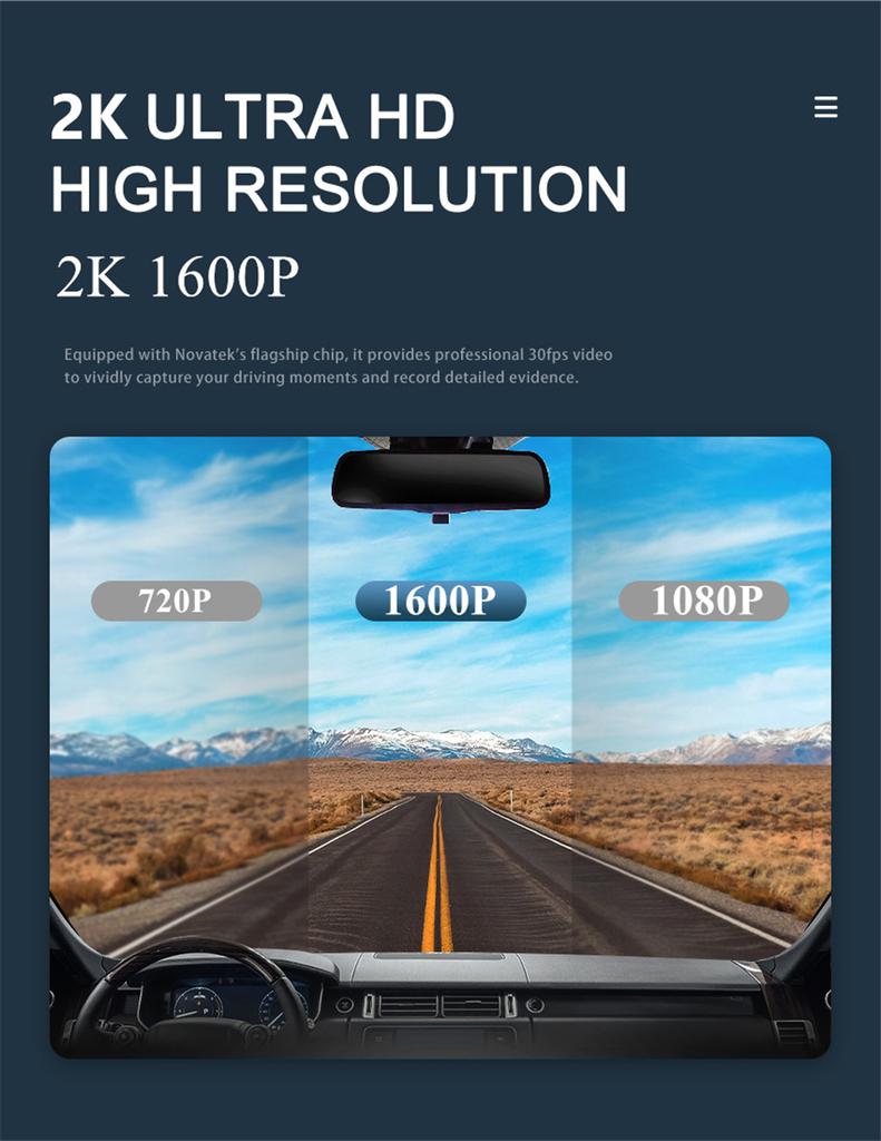 PnP Auto 2K 1600P WIFI DVR Dashcam Für Toyota RAV4 Deluxe Allgemeine Modelle 2018-22