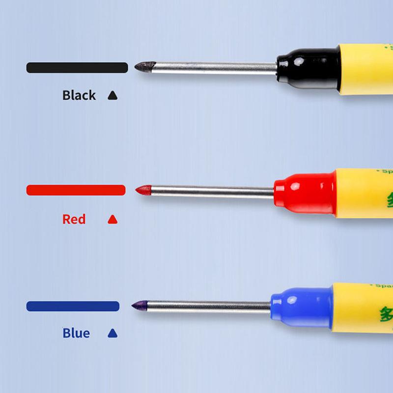 33Mm Marking Pen Waterproof And Colorfast Ceramic Tile Wood Metal Deep Hole Long Head Marking Pen Woodworking Electrician Tools