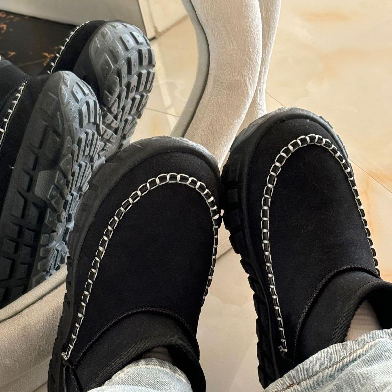 thick-soled snow boots women's new winter short tube piled and thickened versatile warm inner heightening casual cotton shoes