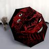 1pc Red Dragon Head Outdoor Umbrella - Automatic Opening/Closing, 3-Fold Design, 8-Bone Frame, Perfect Gift for Fans and Travelers.L004