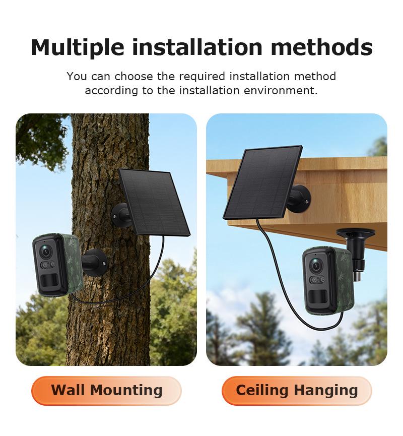 Low Power Camouflage HD WiFi Camera with Full Color Night Vision for Indoor/Outdoor Surveillance