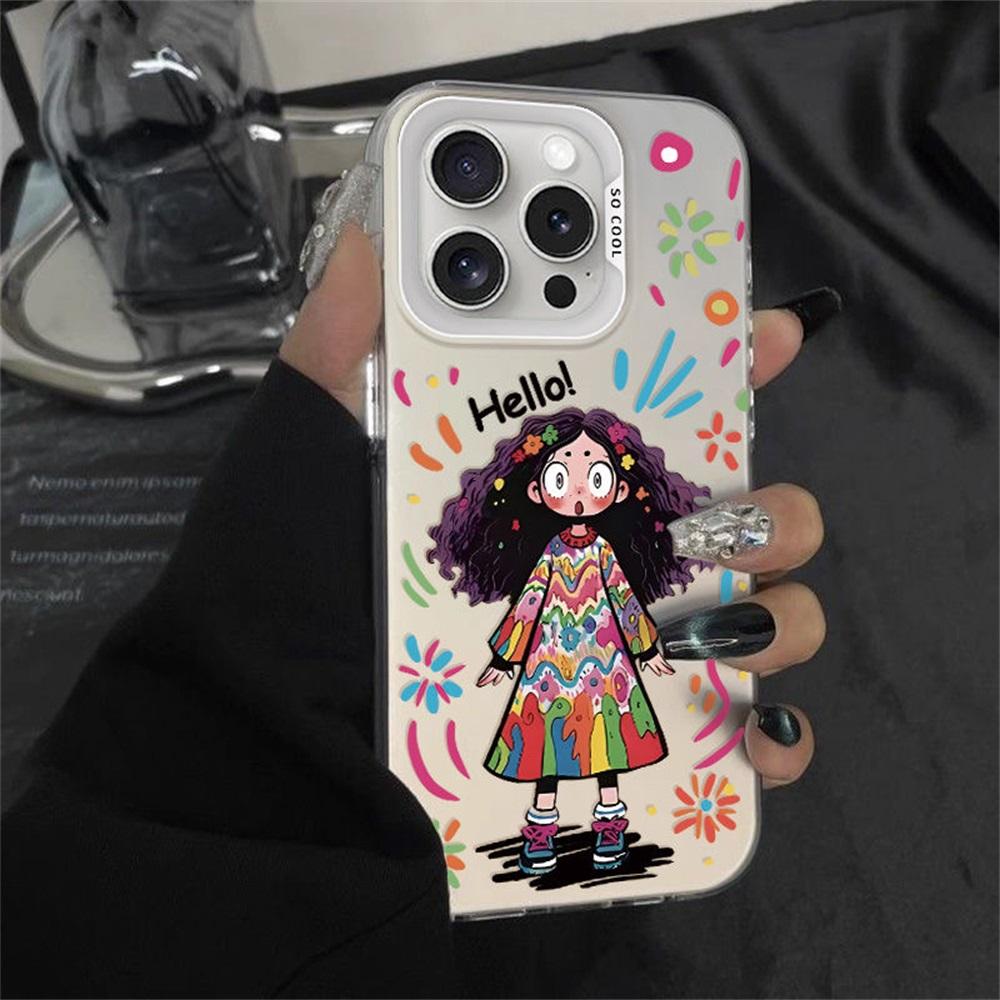 Flower Phone Case For iPhone 11 Funda iPhone 13 16 Pro Max 14 15 12 16promax 15promax 14promax 13promax Soft IMD Matte Cover