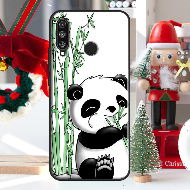 Cartoon Panda For Huawei Nova Y73 Y60 Y70 Y90 Y72 Y61 Y91 7i 8i 11i 12i 12s 9 10 SE P20 P30 P40 Lite Case