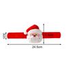 Christmas Slap Ring Bracelet Cute Cartoon Plush Elk Snowman Circle Bracelet For Xmas Children Gift Holiday Decor Wrist Band