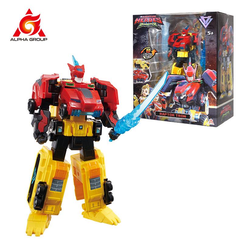 Quantum Heroes Dinoster 2-IN-1 Stego Blast Wing Transfrom from Car to Robot Action Figure Anime Deformation Kid Toys Gift