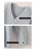 2025 A/W Women's V-Neck Mink Cashmere Loose Knit Pullover Sweater