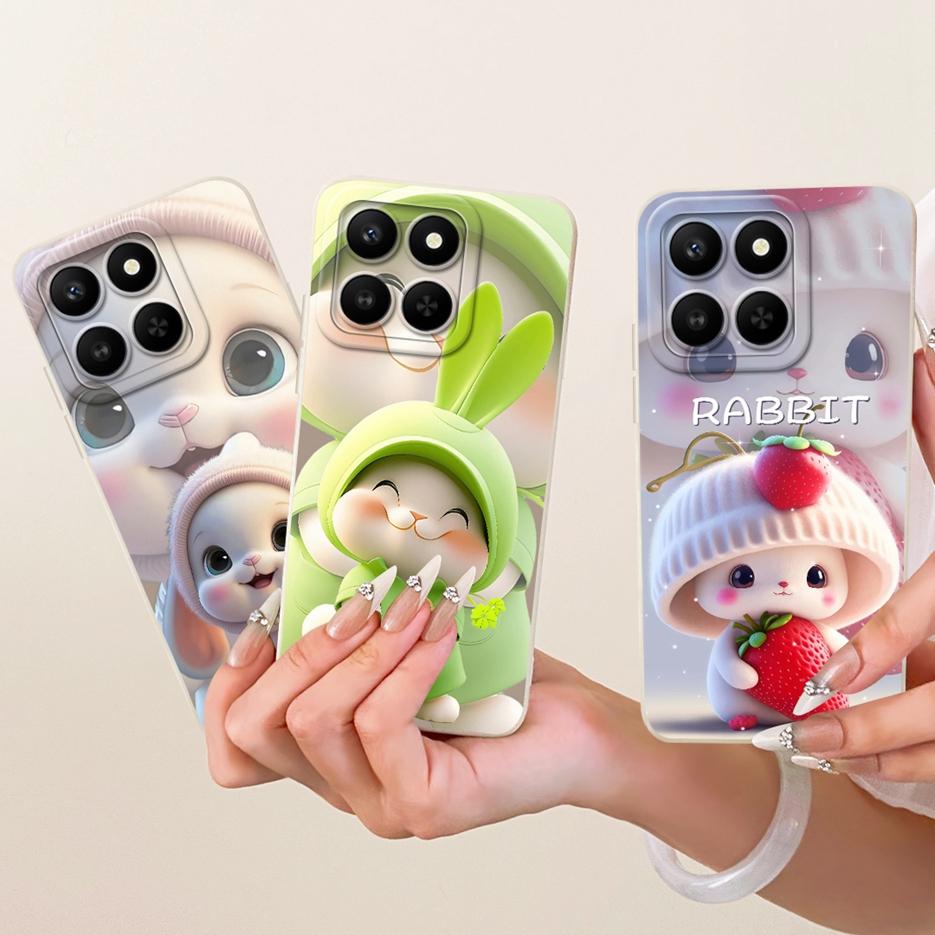 Etui For Honor 400 Smart 5G LGN-NX1 Urocze Śmieszne Kreskówkowe Pokrowiec Odporne na Wstrząsy Etui na Telefon Dla Honor X7d 4G HonorX7d 5G Miękkie Pokrowce Torby