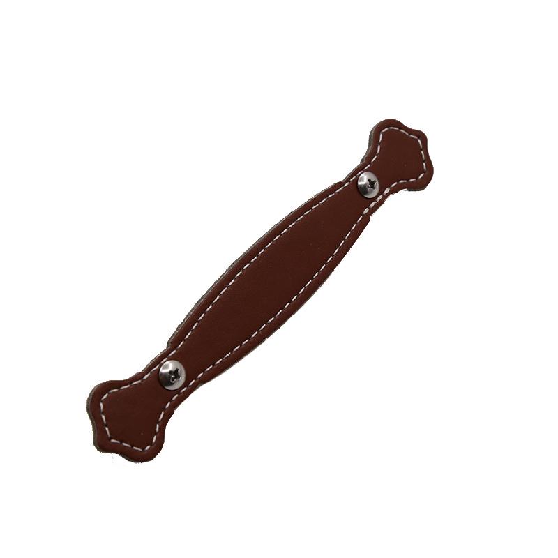 Brown Leather Handle for European Modern Cabinets and Wardrobes